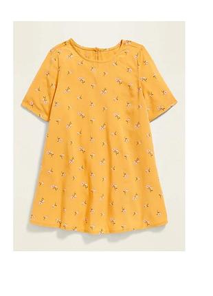 Платье желтое в цветочек, old navy 5т
