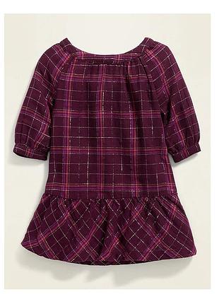Сукня бордове в клітинку old navy