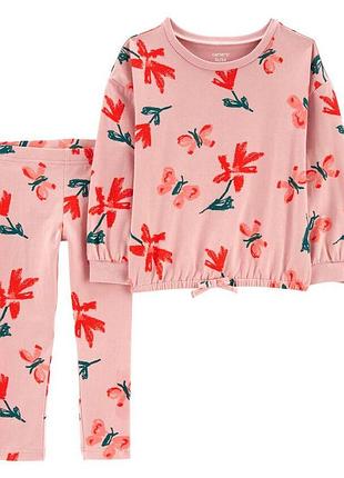 Костюм тонкий цветы carters