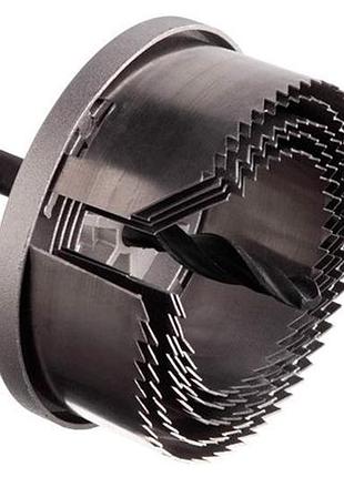 Набор корончатых сверл по гипсокартону intertool 5 шт. (60-95 х 20 мм)