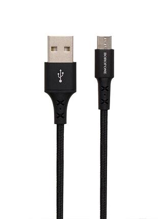 Кабель usb borofone bx20 usb - microusb 2a 1m black