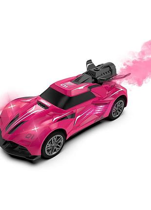 Автомобиль spray car на р/у sport (розовый, 1:24, свет, выхлопная пара)