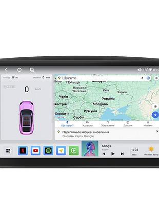 Штатна магнітола lesko для toyota land cruiser 100 series 1998-2002 екран 9" 4/64 qled carplay 4g wi-fi gps 360 prime