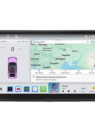 Штатна магнітола lesko для volkswagen passat b5 1996-2001 екран 9" 4/64 qled carplay 4g wi-fi gps 360 prime