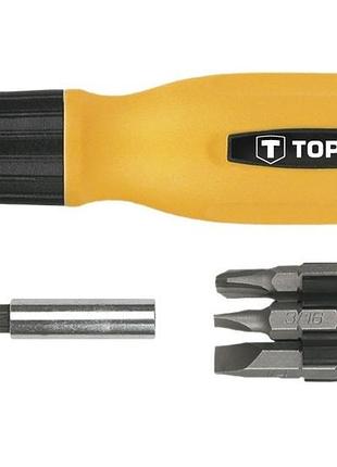 Набор отверток и бит topex sl ph pz torx 14 предметов (39d518)