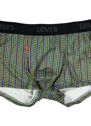 Чоловічі труси levis преміум якості, колір зелений (в клітинку), різні розміри в наявності