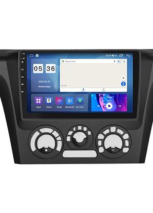 Штатна магнітола lesko для mitsubishi outlander left wheel 2003-2006 екран 9" 2/32gb carplay 4g wi-fi gps prime