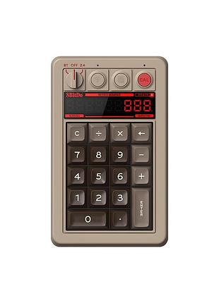 Механічна цифрова клавіатура 8bitdo retro 18 з комбінованим підключенням, дисплеєм, калькулятором, c64