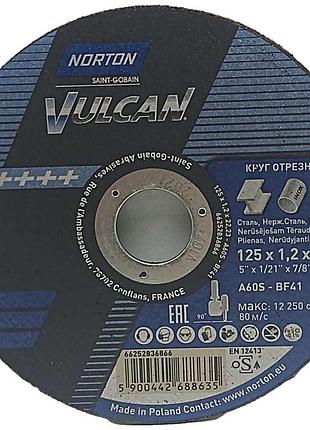 Б/у norton vulcan a60s-bf41 (125х1,2х22,23) (66252836866)