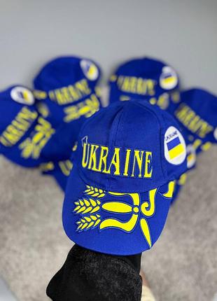 Кепка бейсболка жіноча / чоловіча синя жовта