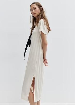 Сукня, плаття у смужку, рубчик h&m