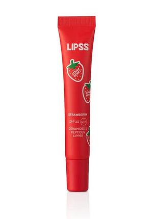 Lipss lipper strawberry spf20 uva блеск для губ 9 мл
