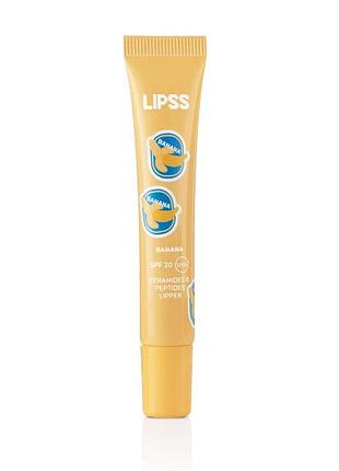 Lipss lipper banana spf20 uva блеск для губ 9 мл