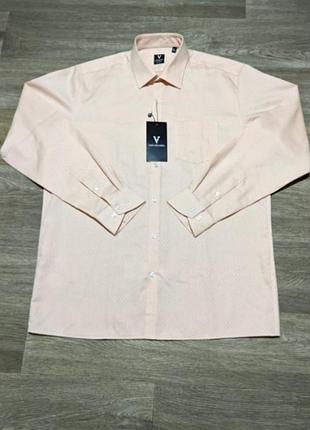 Мужская новая рубашка van heusen , размер l , 100% хлопок