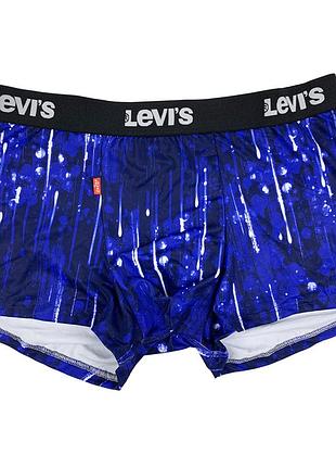 Мужские трусы levis премиум качества, цвет синий, разные размеры в наличии