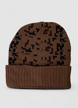 Шапка мужская камуфляж на меху, цвет коричневый, 244rm49