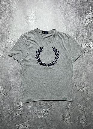 Vintage винтажная футболка fred perry фред перри big logo casual кэжуал size m размер м