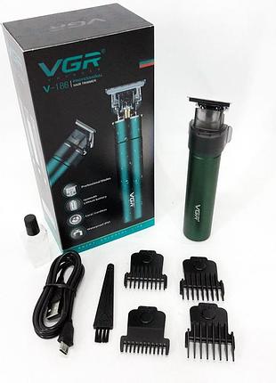 Машинка для стрижки волосся бездротова vgr, професійна машинка для стрижки голови jh-91