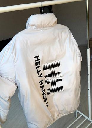 Двосторонній пуховик helly hansen (чорний / білий) оригінал куртка hh
