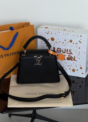 Сумка louis vuitton capucines east-west medium premium чорний є