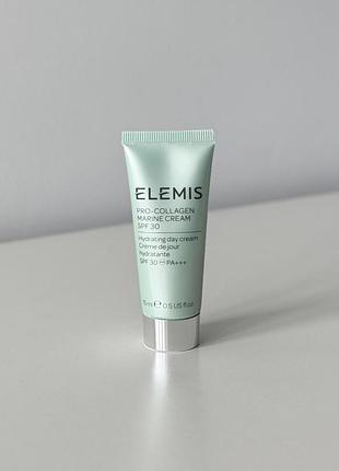 Elemis pro-collagen marine cream spf 30 з спф антивіковий сонцезахисний крем для зрілої шкіри обличчя проти зморшок