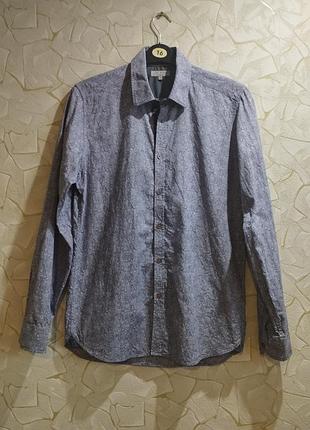 Стильная оригинальная коттоновая рубашка ted baker london