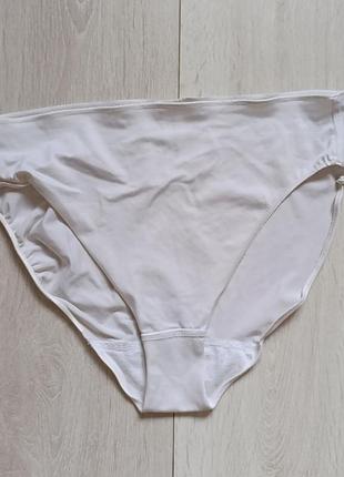 Білі трусики базові безшовні труси гладкі debenhams l xl 12 14 40 42 48 50