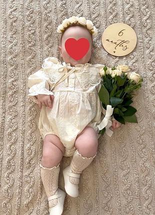 Святковий боді для дівчинки 3-6міс