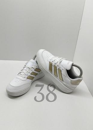 Женские кеды adidas courtblock bold shoes белые