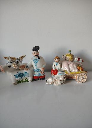 Фарфоровые статуэтки. ярмарка. кармашков.
