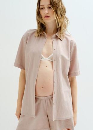 Комплект костюм для вагітних мама h&m сорочка та шорти розмір s