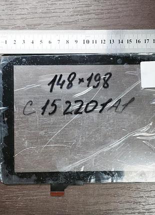 Сенсорне скло китай 148x198 ht-c152201a1-pg a1 / c152201a1 / drfpc085t-v1.0 / ic:ft5406 чорний