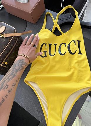 Преміальний боді купальник gucci суцільний боді купальник