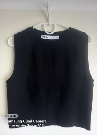Молодежный топ бренд zara 70% вискоза