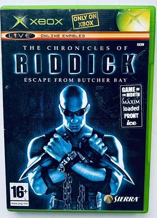 The chronicles of riddick escape from butcher bay, б/у, английская версия - диск xbox original