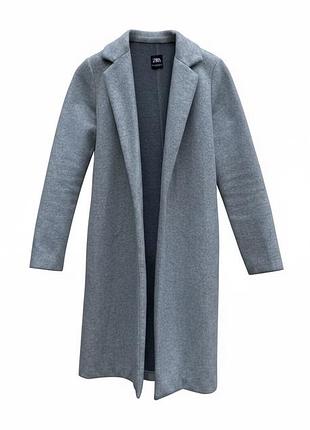 Zara жіноче трендове пальто сірого кольору оригінал розмір s m