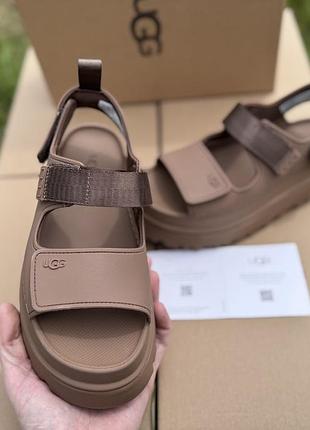 🩷босоніжки ugg goldenglow sandals brown / сандалі угг / уггі / босоножки угги🩷