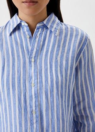 Льняная рубашка polo ralph lauren