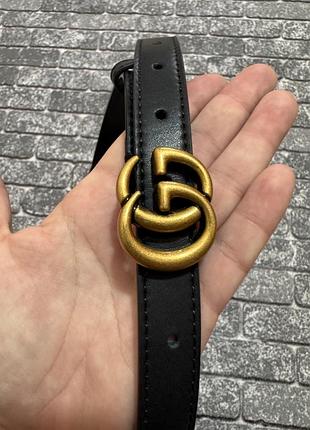 Оригінальний шкіряний ремінь gucci marmont