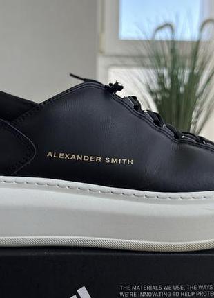 Кеди alexander smith,, чорні шкіряні, стан хороший чоловічі 40.5 ориг