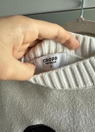 Светер білий cropp 7