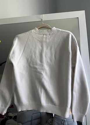 Светер білий cropp 8
