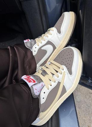 Кроссовки nike air jordan 1 travis scott reserve mocha