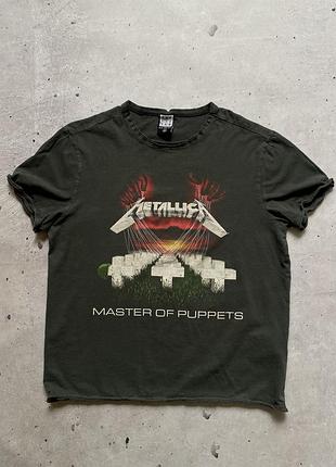 Жіноча сіра футболка мерч metallica