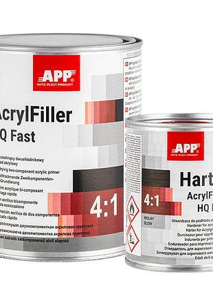 Грунт акриловый 4:1 "hq fast 401" белый 1л+0,25л утв. app, 020552