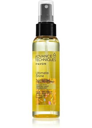 Avon advance techniques ultimate shine спрей для фиксации для блеска и шелковистости волос