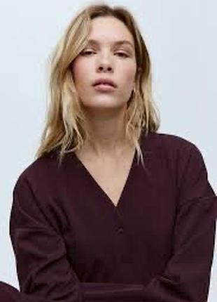 Кофта піджак на р.л h&m бордо 6