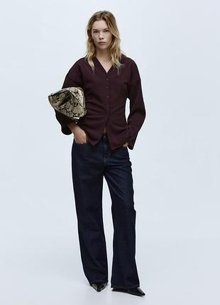 Кофта піджак на р.л h&m бордо 5