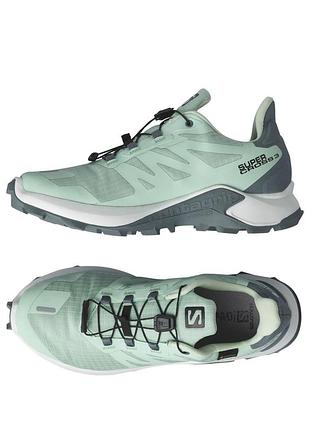Кросівки жіночі трейлові salomon supercross 3 gtx (м'ятний колір)