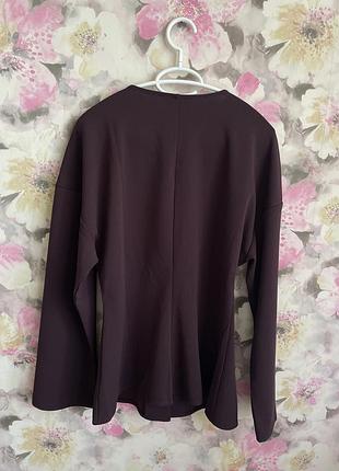 Кофта піджак на р.л h&m бордо 9